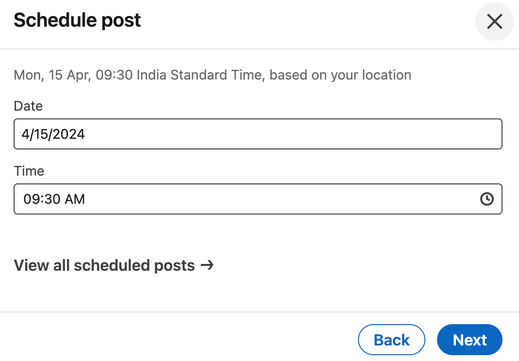 Guide: How to schedule LinkedIn posts for free